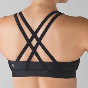 Lululemon Energy Bra *Medium Support, Satin Foil black